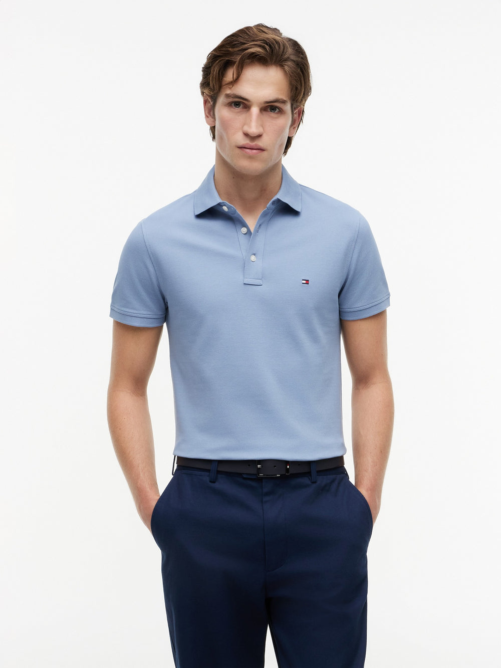 Slim Fit Solid Pique Polo