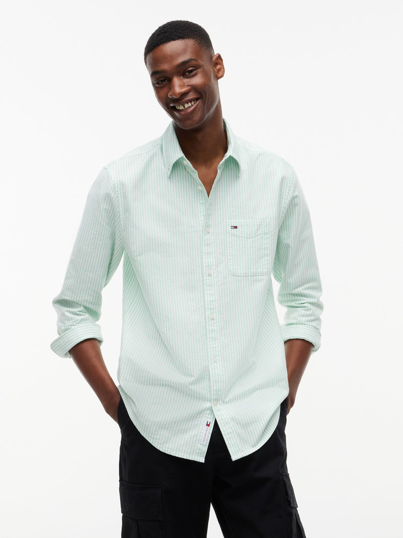 Regular Fit Stripe Oxford Shirt