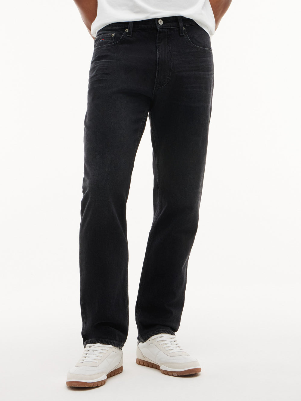 Ryan Slim Straight Washed Black Jeans