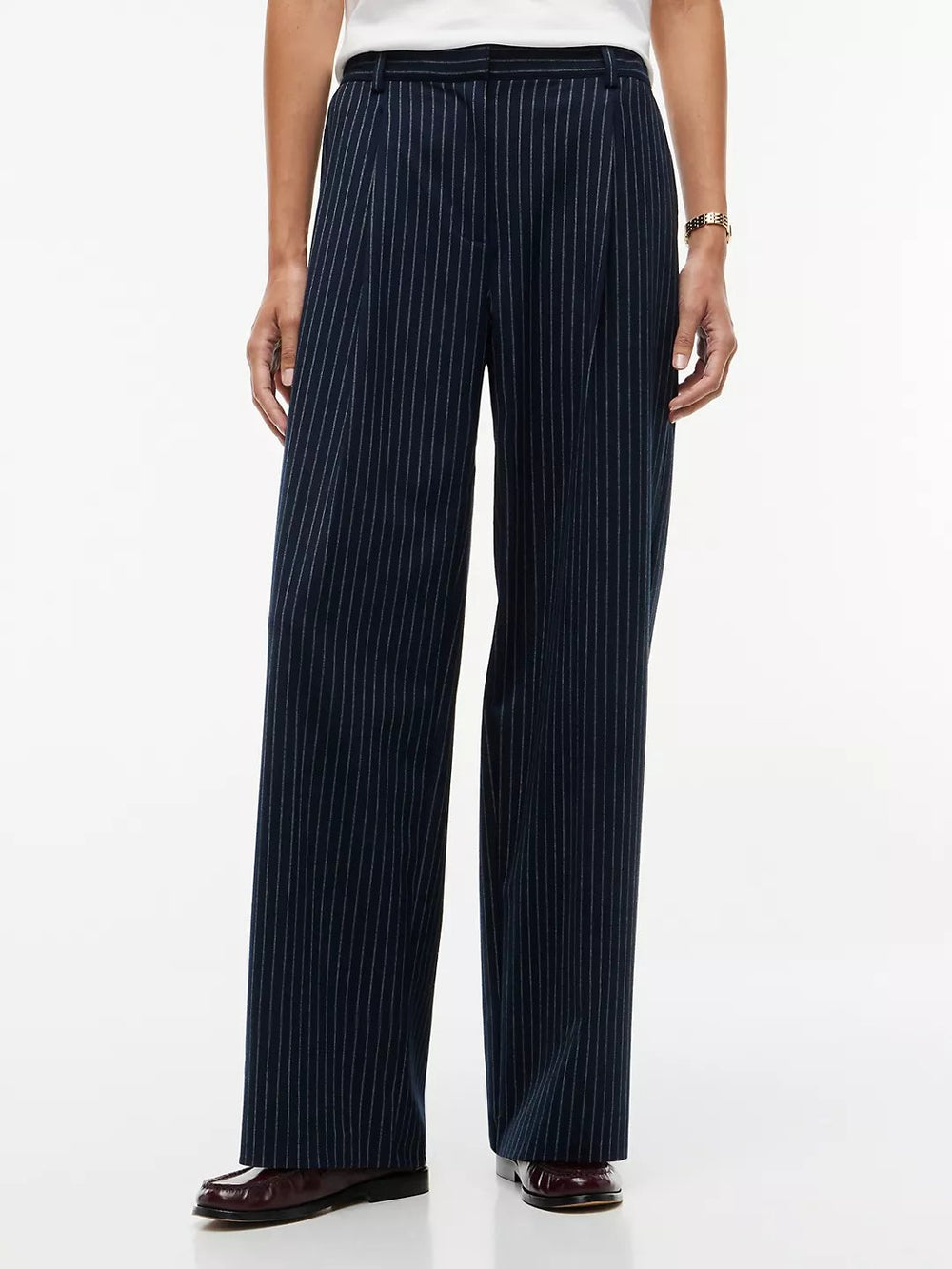 Women Stripe Straight Fit Trouser
