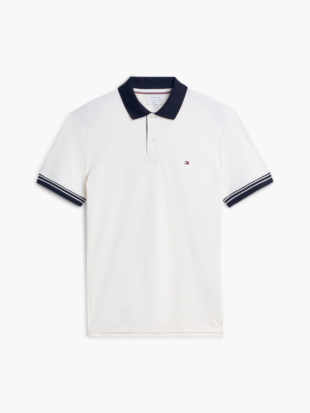 Regular Fit Contrast Collar Interlock Polo