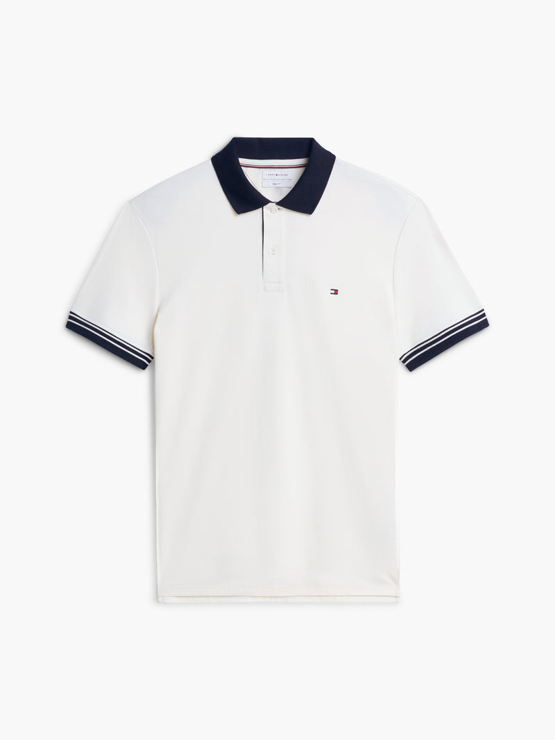 Regular Fit Contrast Collar Interlock Polo