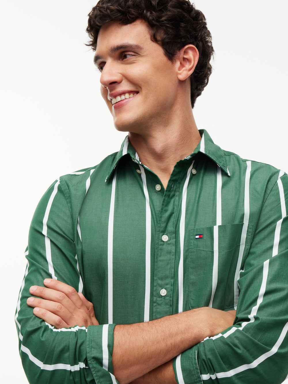 Regular Fit Stripe Poplin Shirt