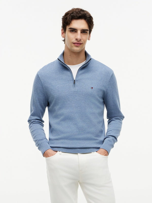 Quarter Zip Mock Neck Sweater