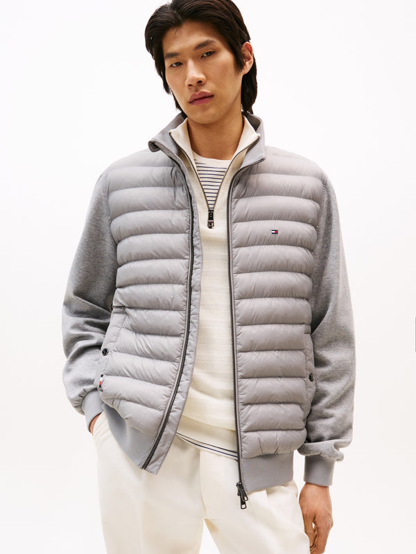 Regular Fit Mid Weight Mix Media Jacket