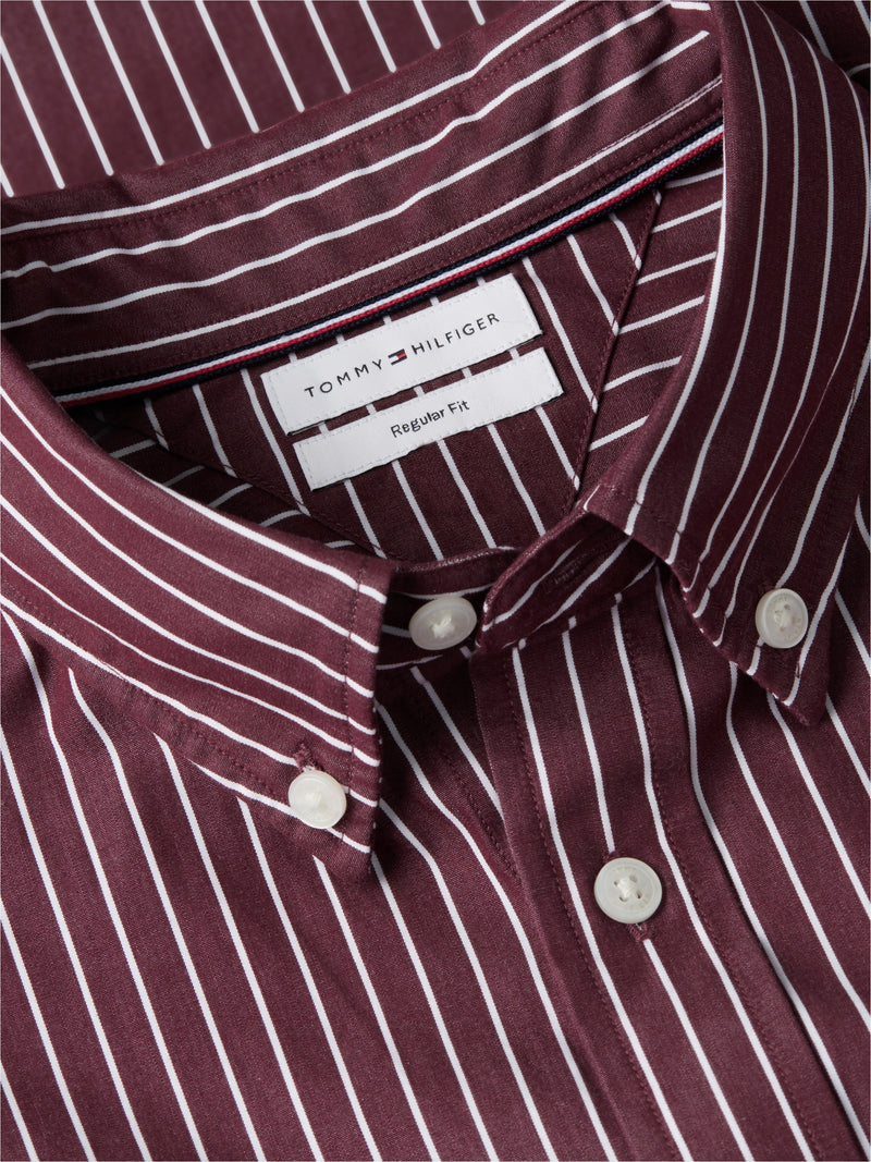 Regular Fit Stripe Poplin Shirt
