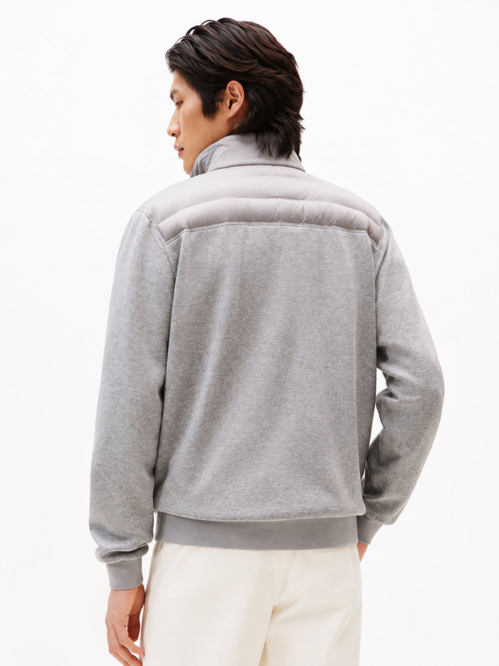 Regular Fit Mid Weight Mix Media Jacket