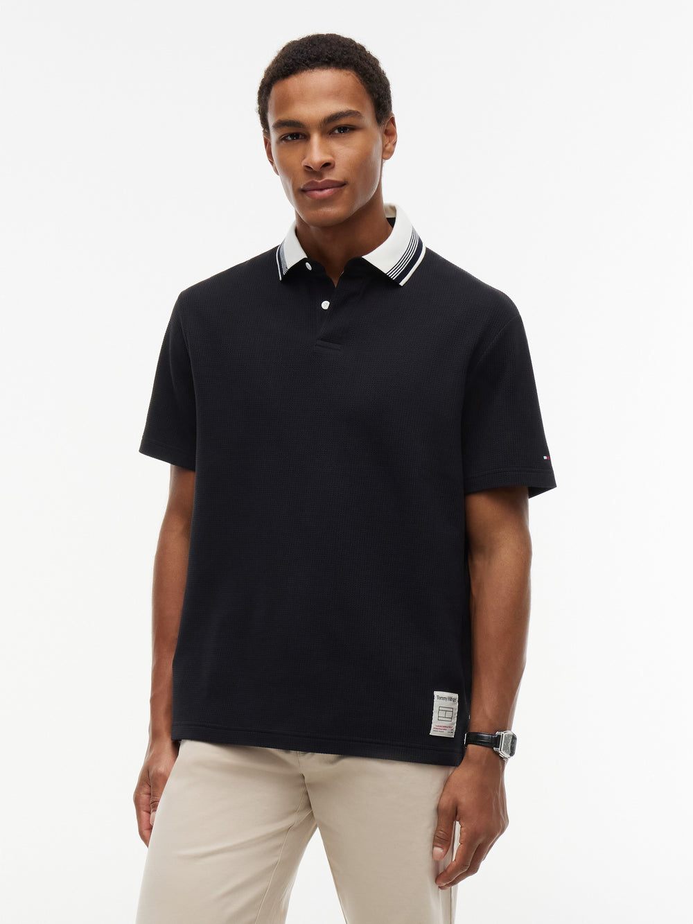 Regular Fit Textured Polo