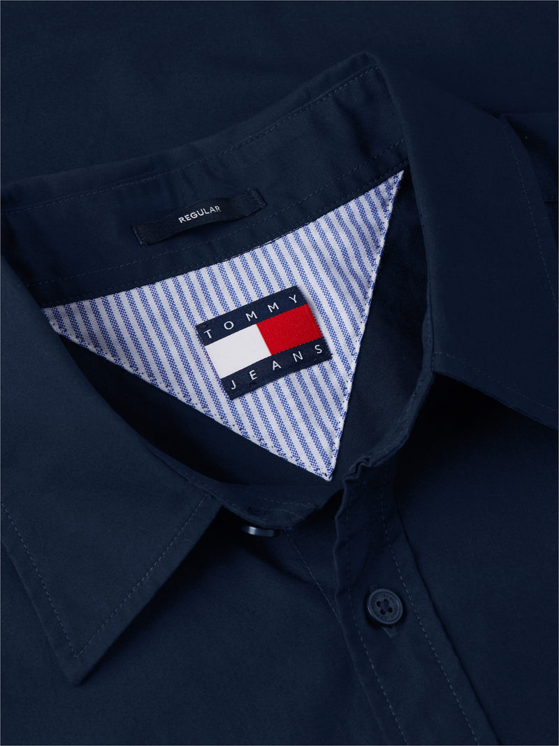 Regular Fit Solid Poplin Shirt