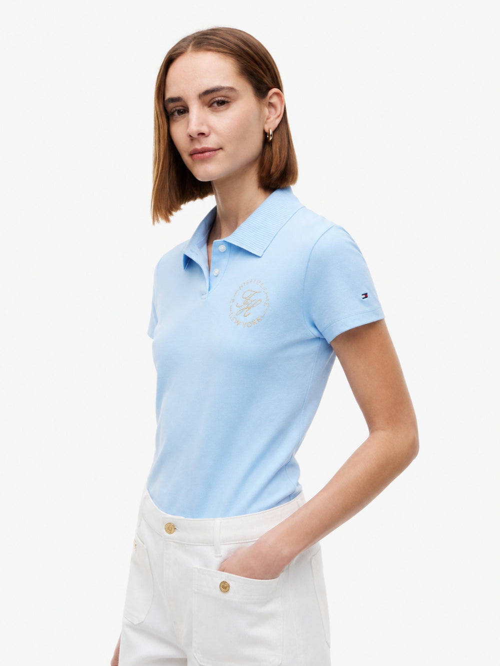 Solid Slim Fit Half Sleeve Pique Polo