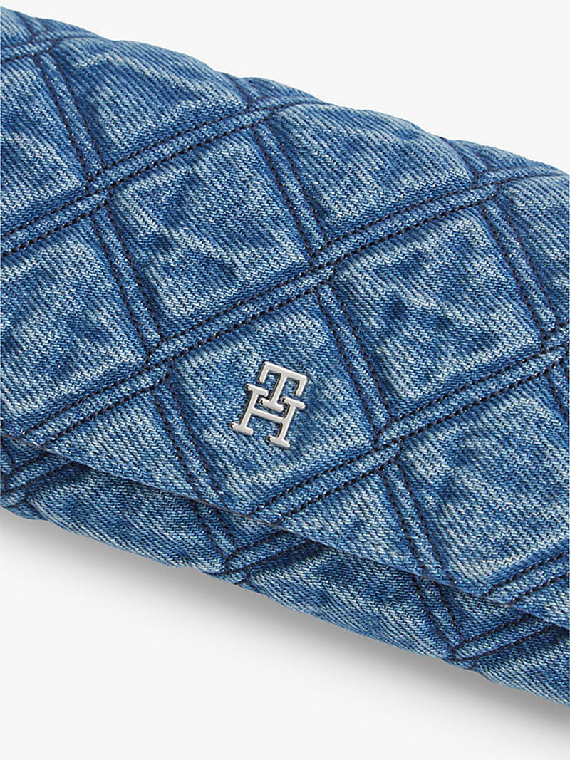 Embossed Cotton Wallet On Sling Wallet
