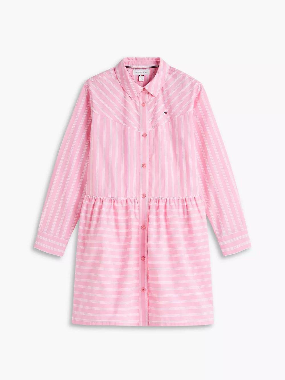 Kids Long-Sleeve Stripe Shirt Dress
