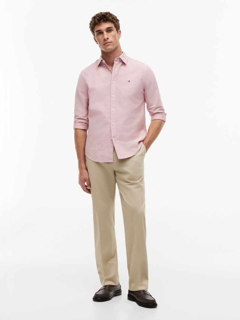 Regular Fit Solid Oxford Shirt