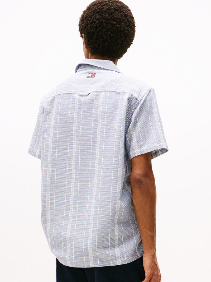 Regular Fit Stripe Textured Shirt