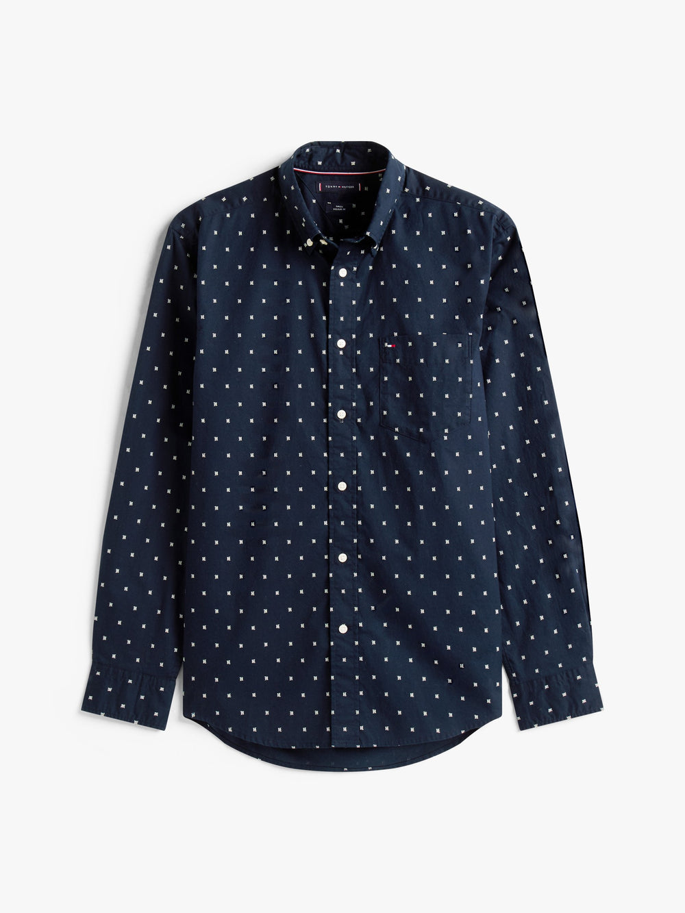 Regular Fit Poplin Print Shirt
