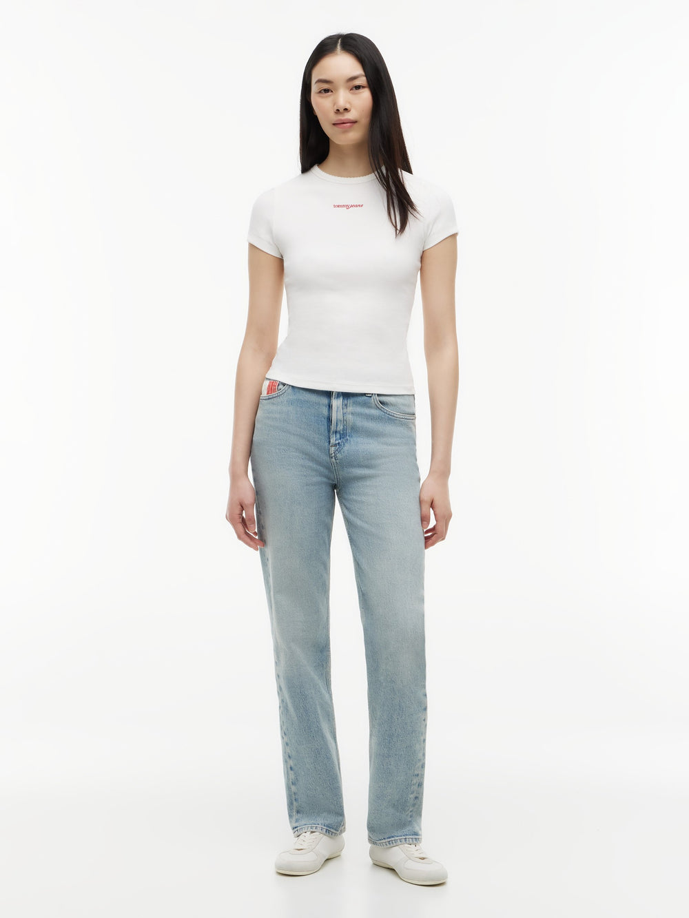 Solid Slim Fit Half Sleeve Ribbed T-Shirt