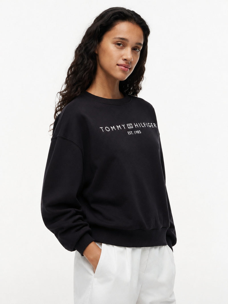 Relaxed Fit Fleece Pullover