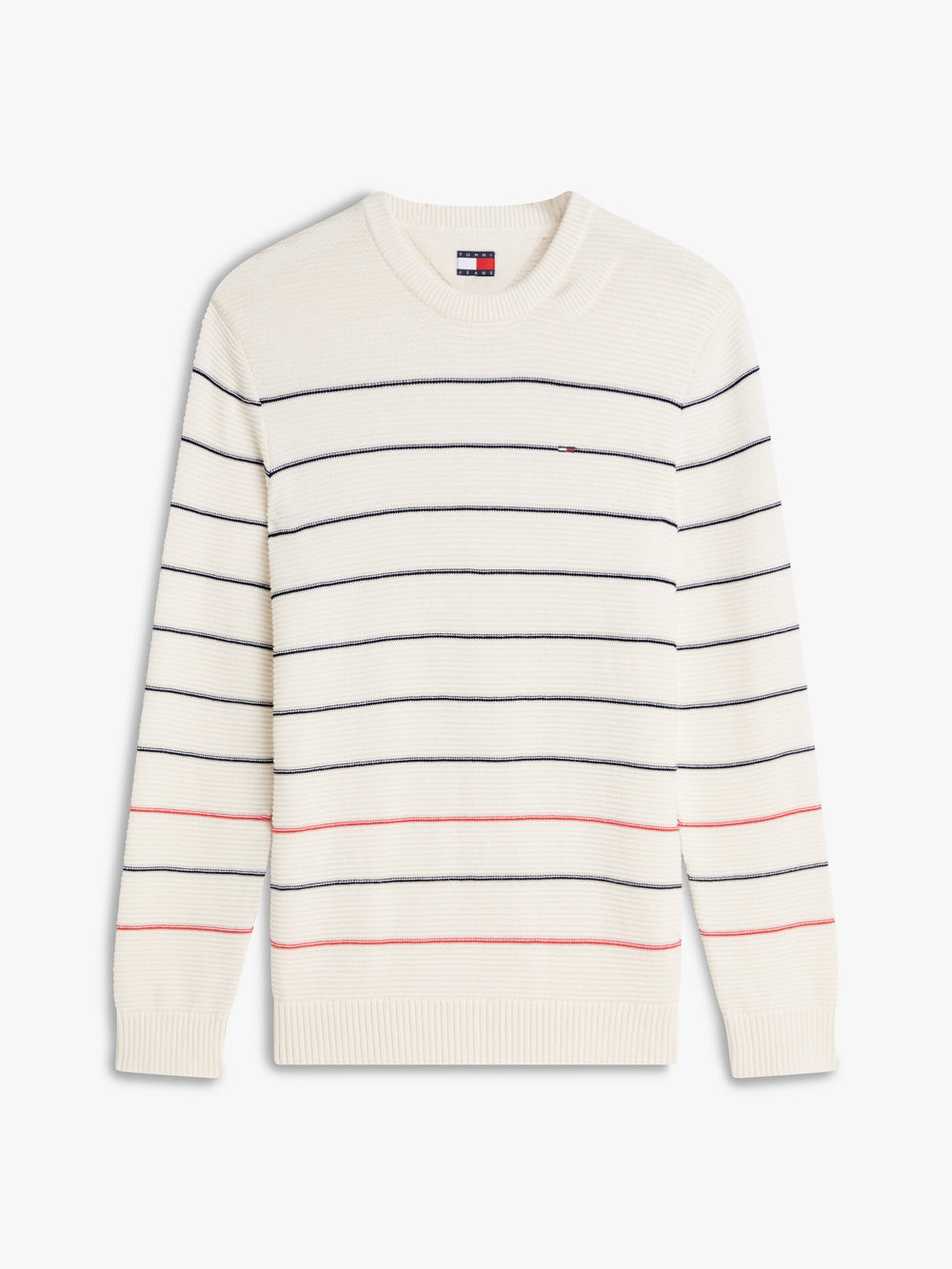 Slim Fit Stripe Loose Knit Pullover