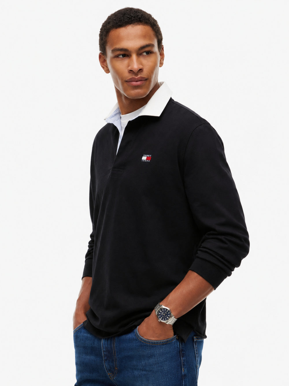 Relaxed Fit Rugby Polo