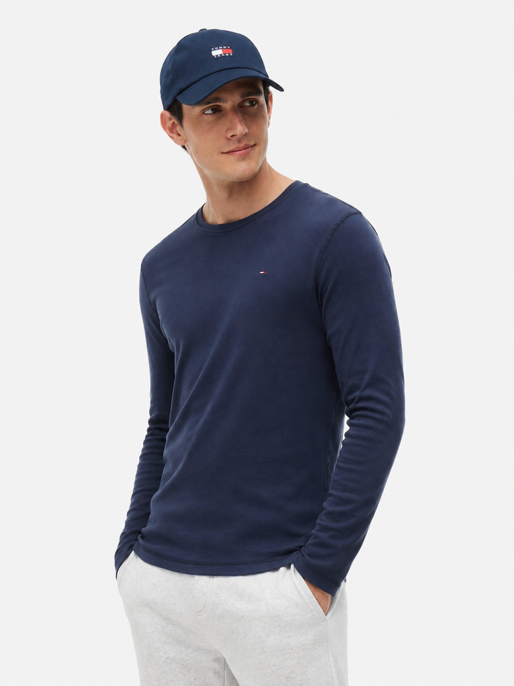 Regular Fit Rib Long Sleeve T-Shirt