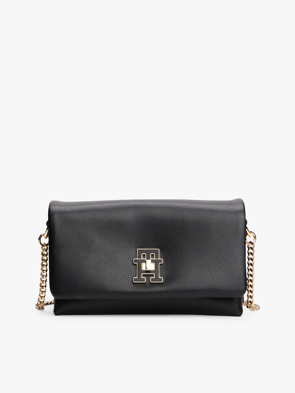 Solid Pu Crossbody Bag