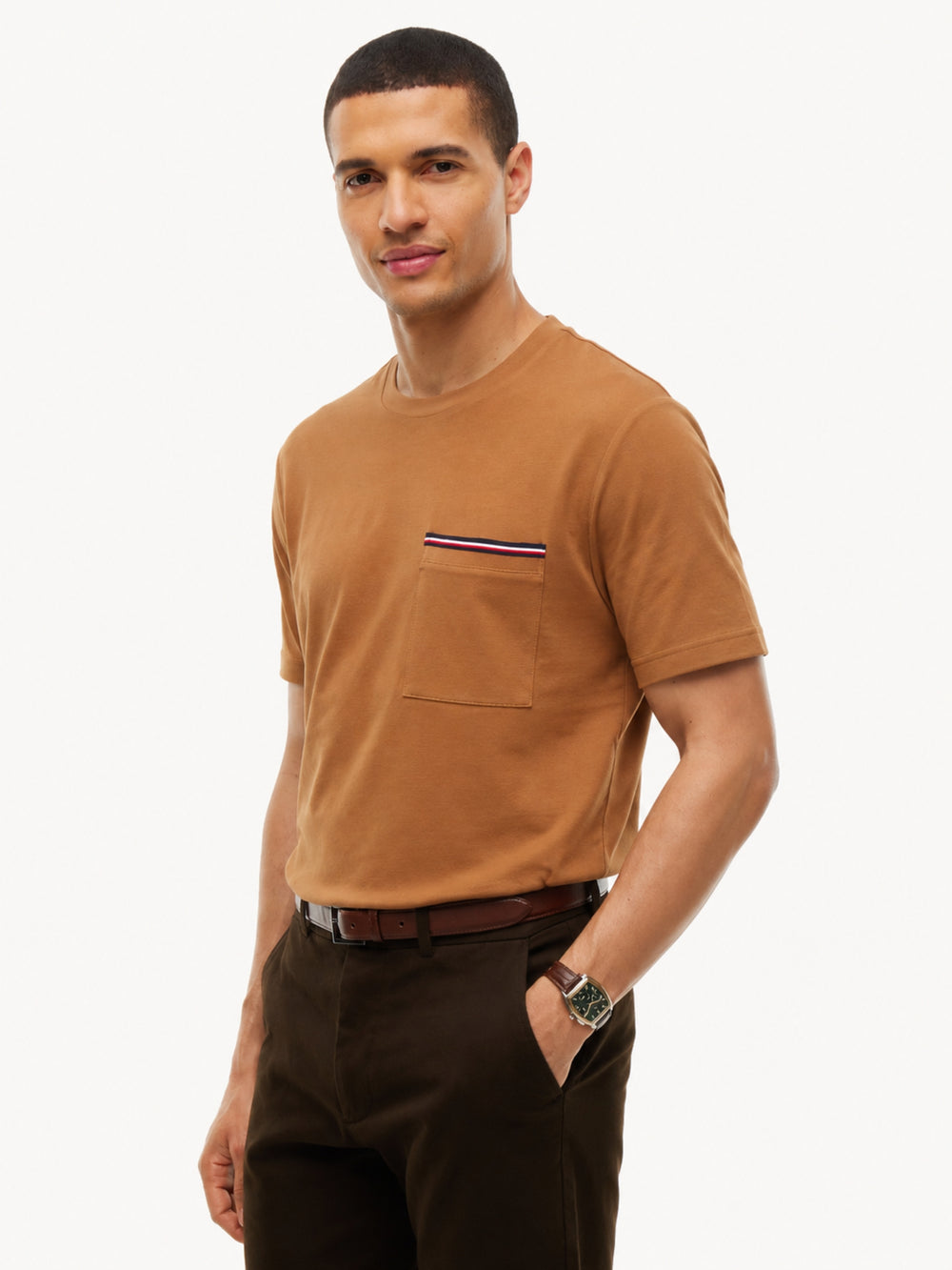 Regular Fit Pocket Pique Tshirt