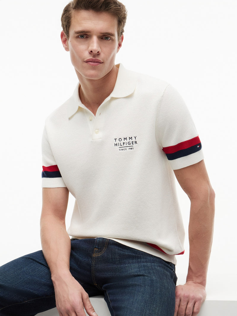 Regular Fit Flat Knit Polo