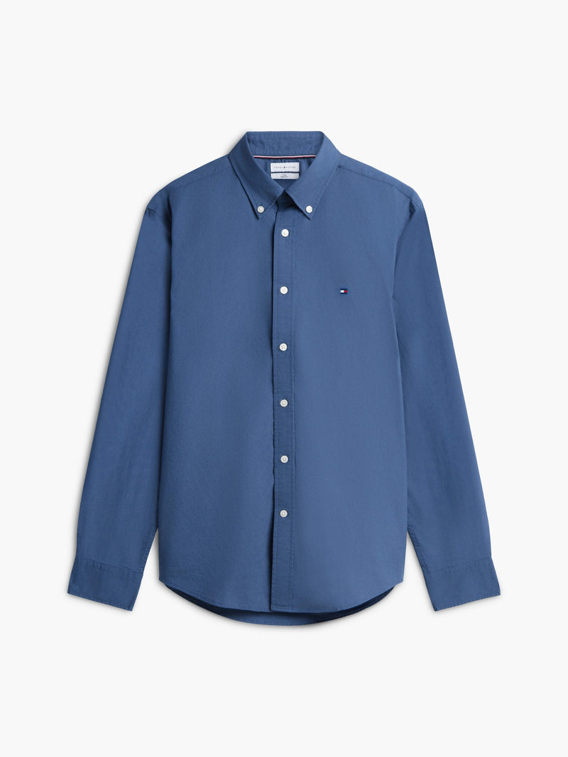 Regular Fit Solid Poplin Shirt