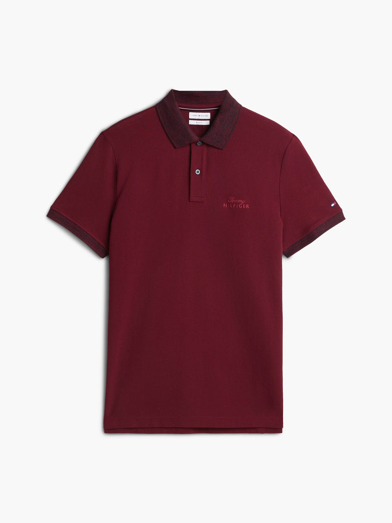 Regular Fit Pique Melange Collar Polo