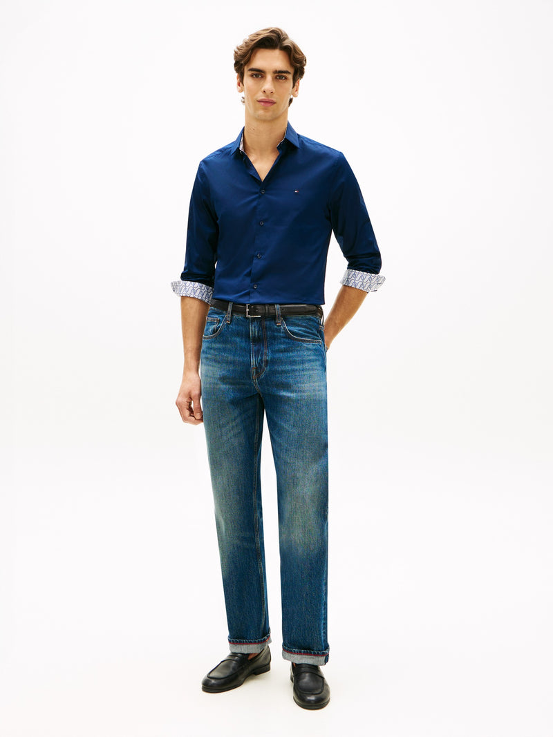 Slim Fit Solid Poplin Shirt