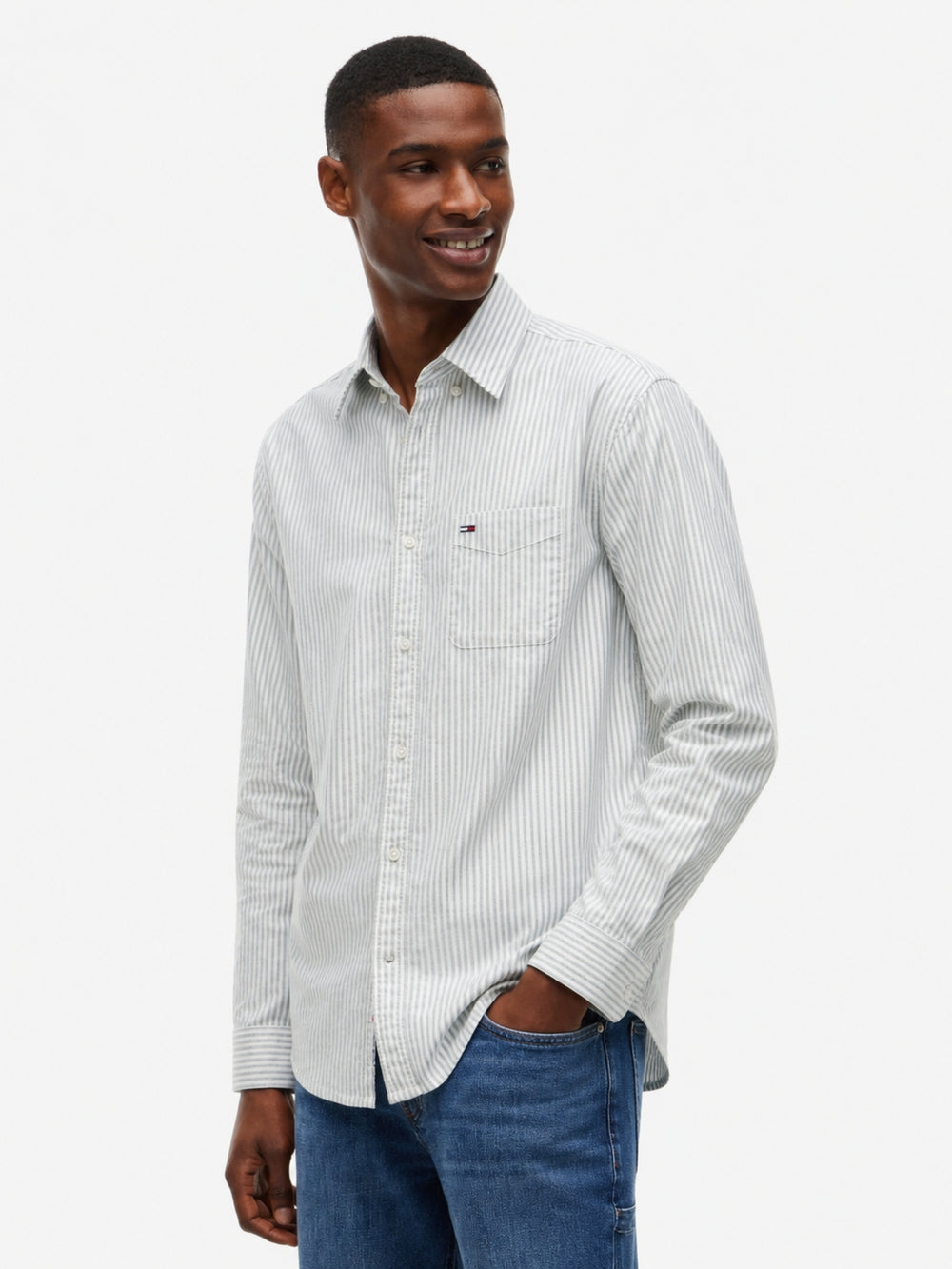 Regular Fit Stripe Oxford Shirt