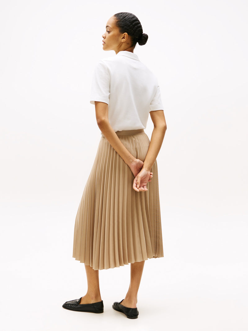 Women Solid Pleated Skirt