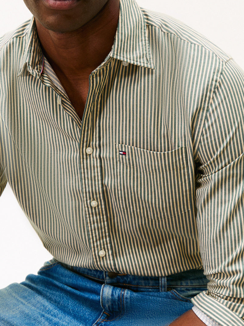 Regular Fit Twill Stripe Shirt