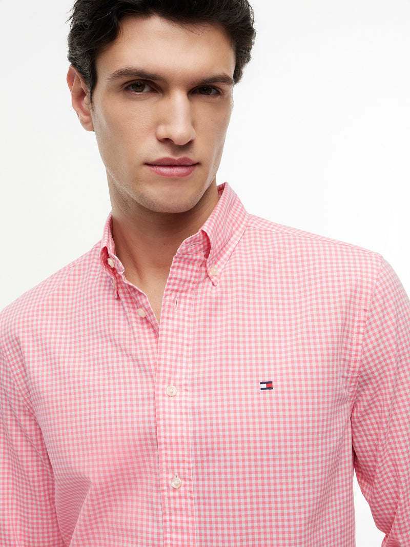 Regular Fit Check Poplin Shirt