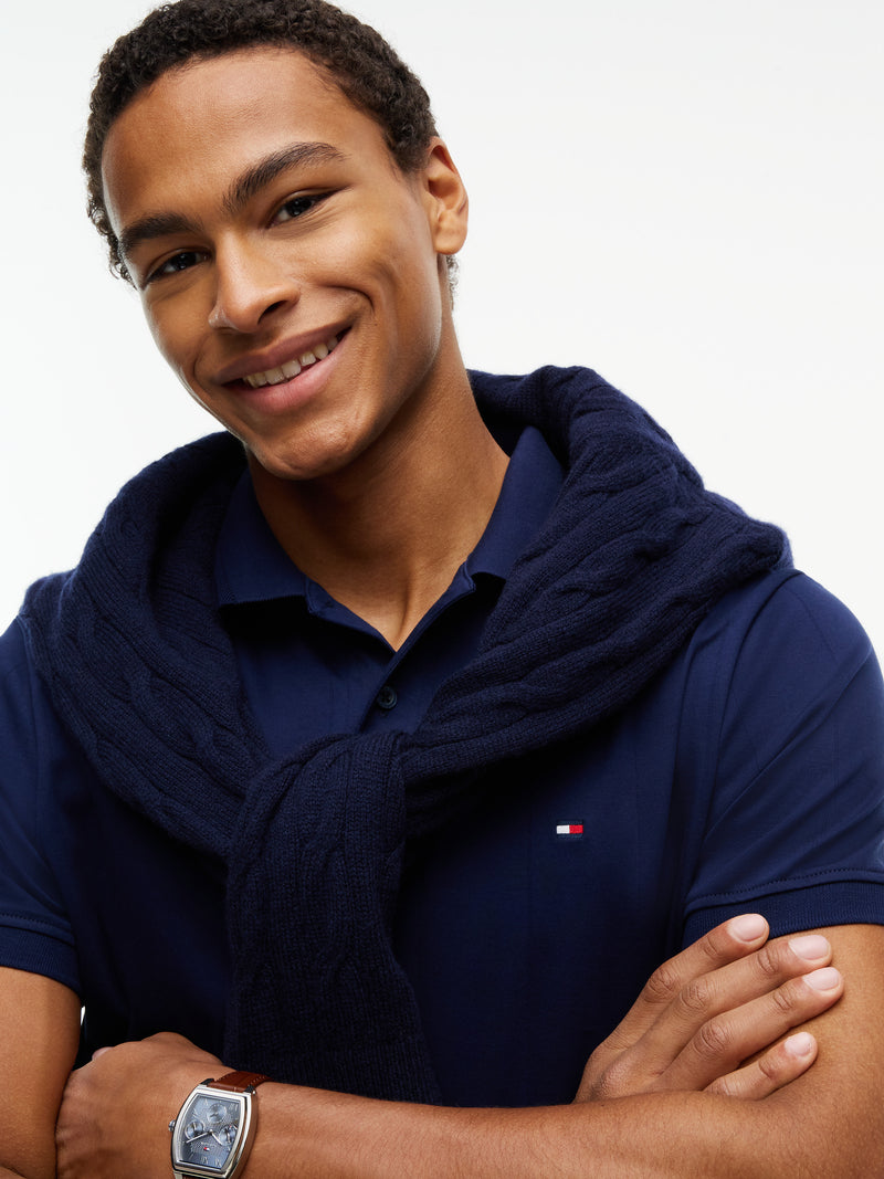 Regular Fit Jacquard Interlock Polo