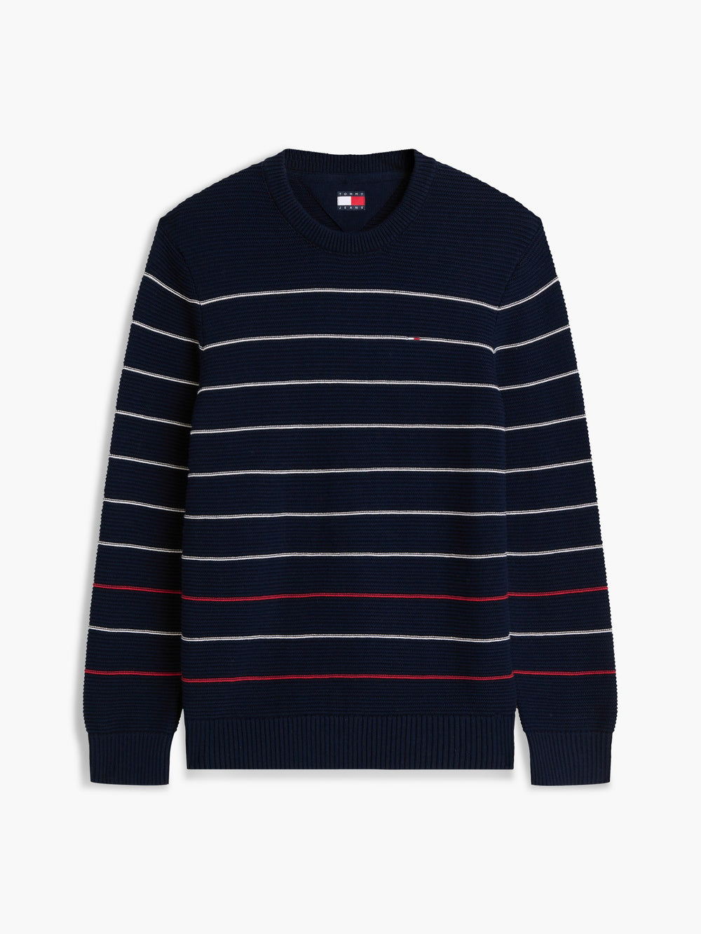 Slim Fit Stripe Loose Knit Pullover