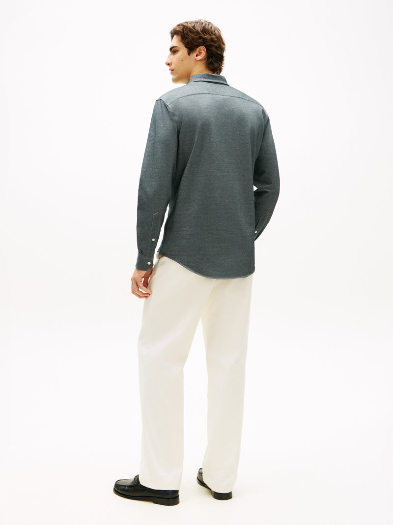 Regular Fit Solid Oxford Shirt