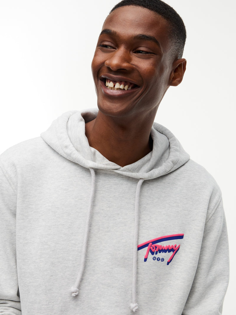 Regular Fit Suede Terry Hooded Sweatshirt