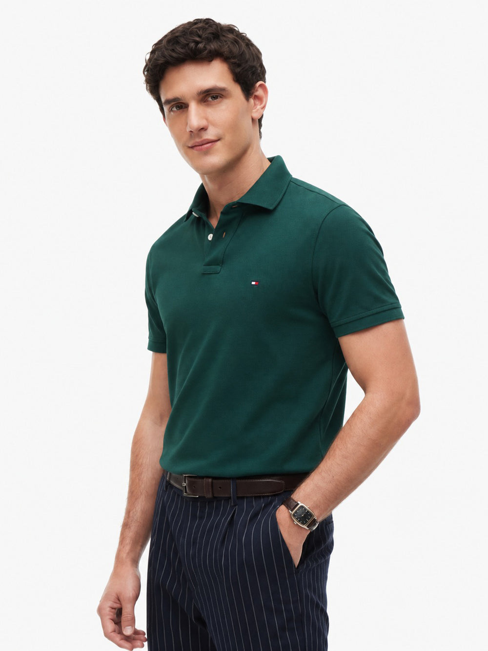 Regular Fit Solid Pique Polo