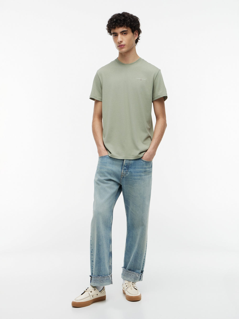 Slim Fit Linear Logo T-Shirt