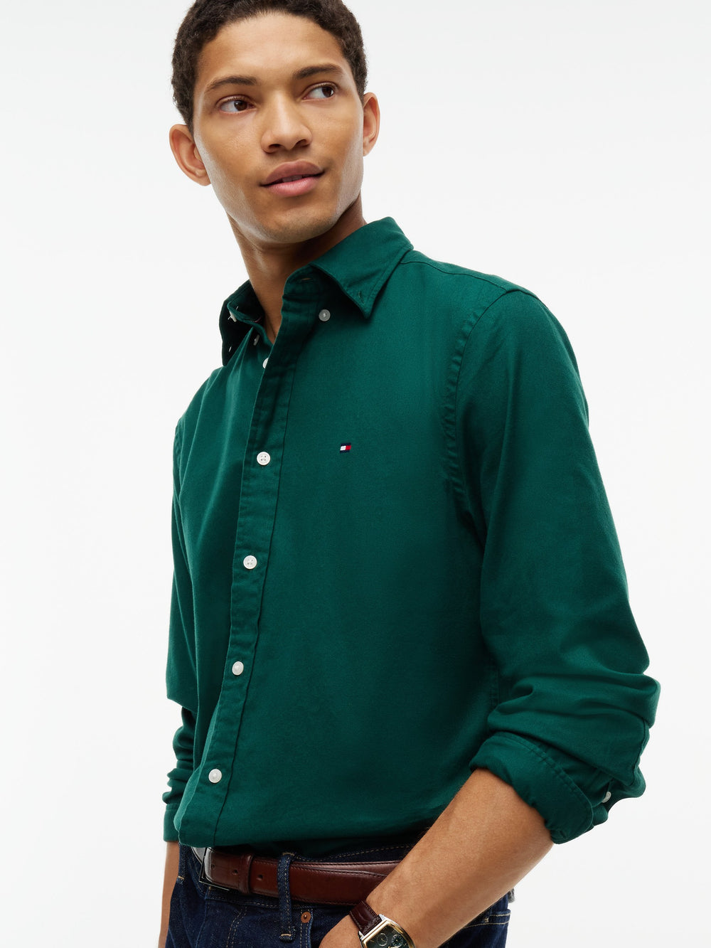 Regular Fit Solid Flannel Shirt