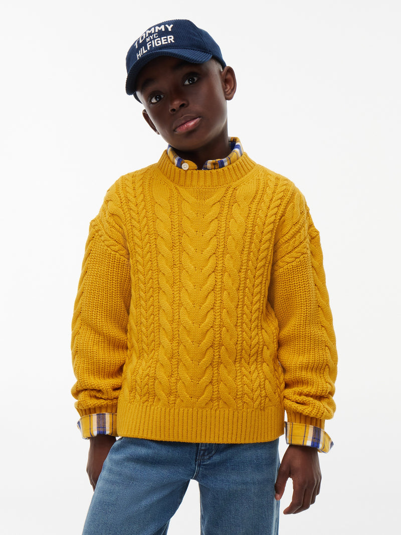 Kids Cable Knit Sweater