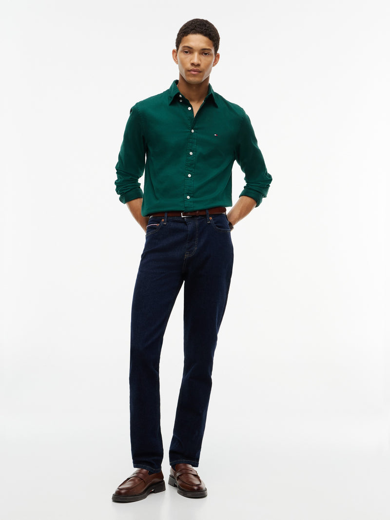 Regular Fit Solid Flannel Shirt