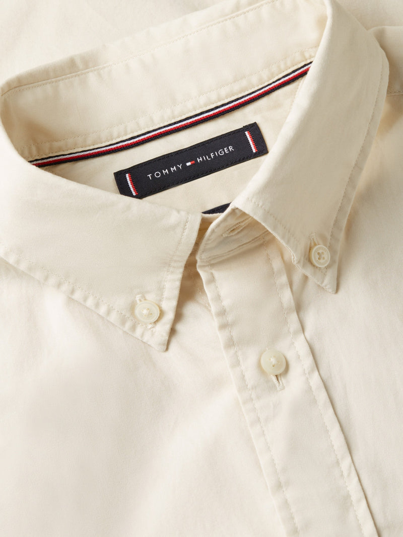 Regular Fit Solid Poplin Shirt