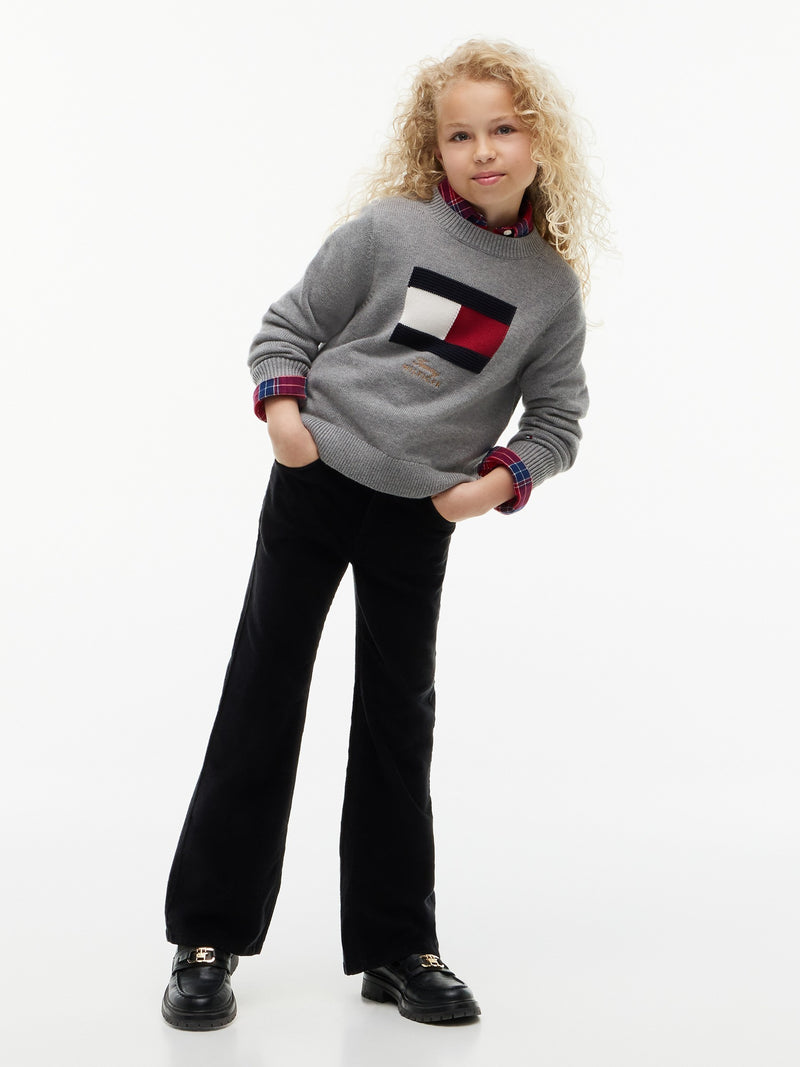 Girls Corduroy Flare Pant