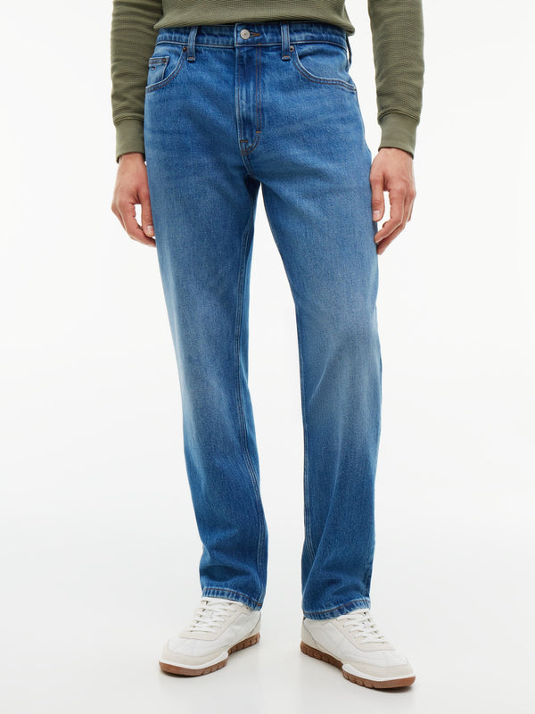 Men Ryan Slim Straight Mid Wash Jeans