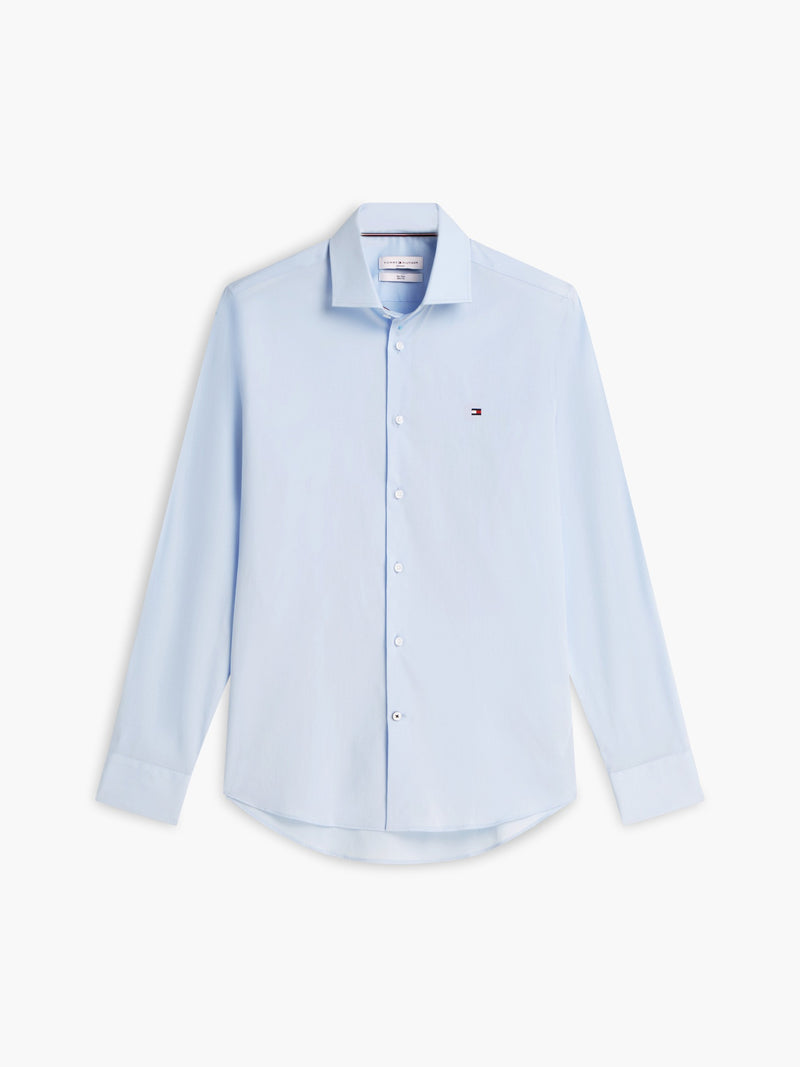 Slim Fit Solid Poplin Shirt