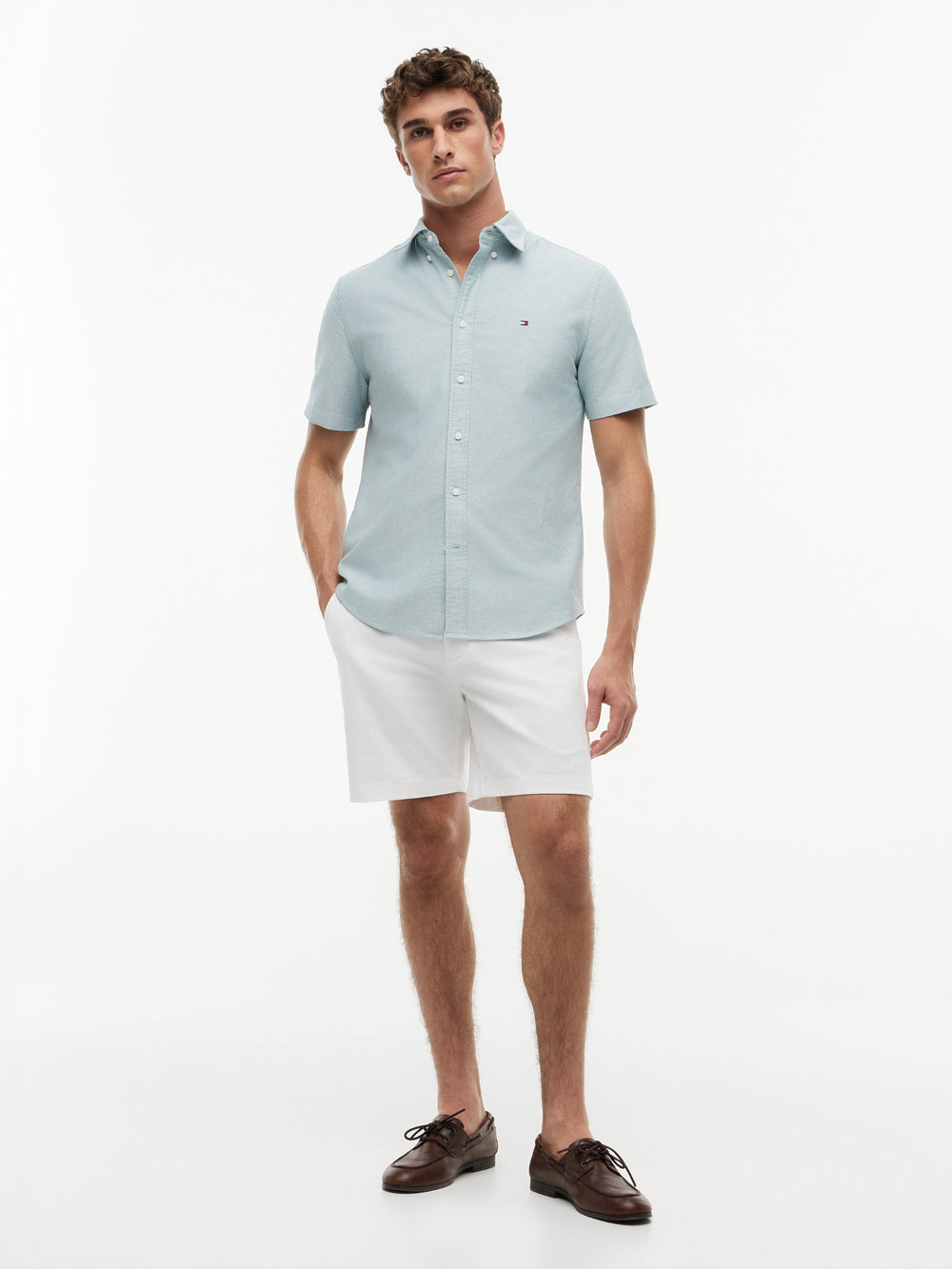 Regular Fit Solid Oxford Shirt