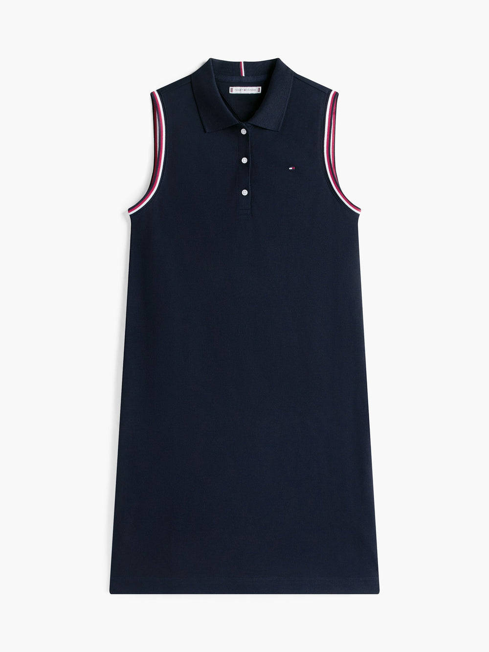 Half Sleeve Solid Pique Bodycon Polo Dress