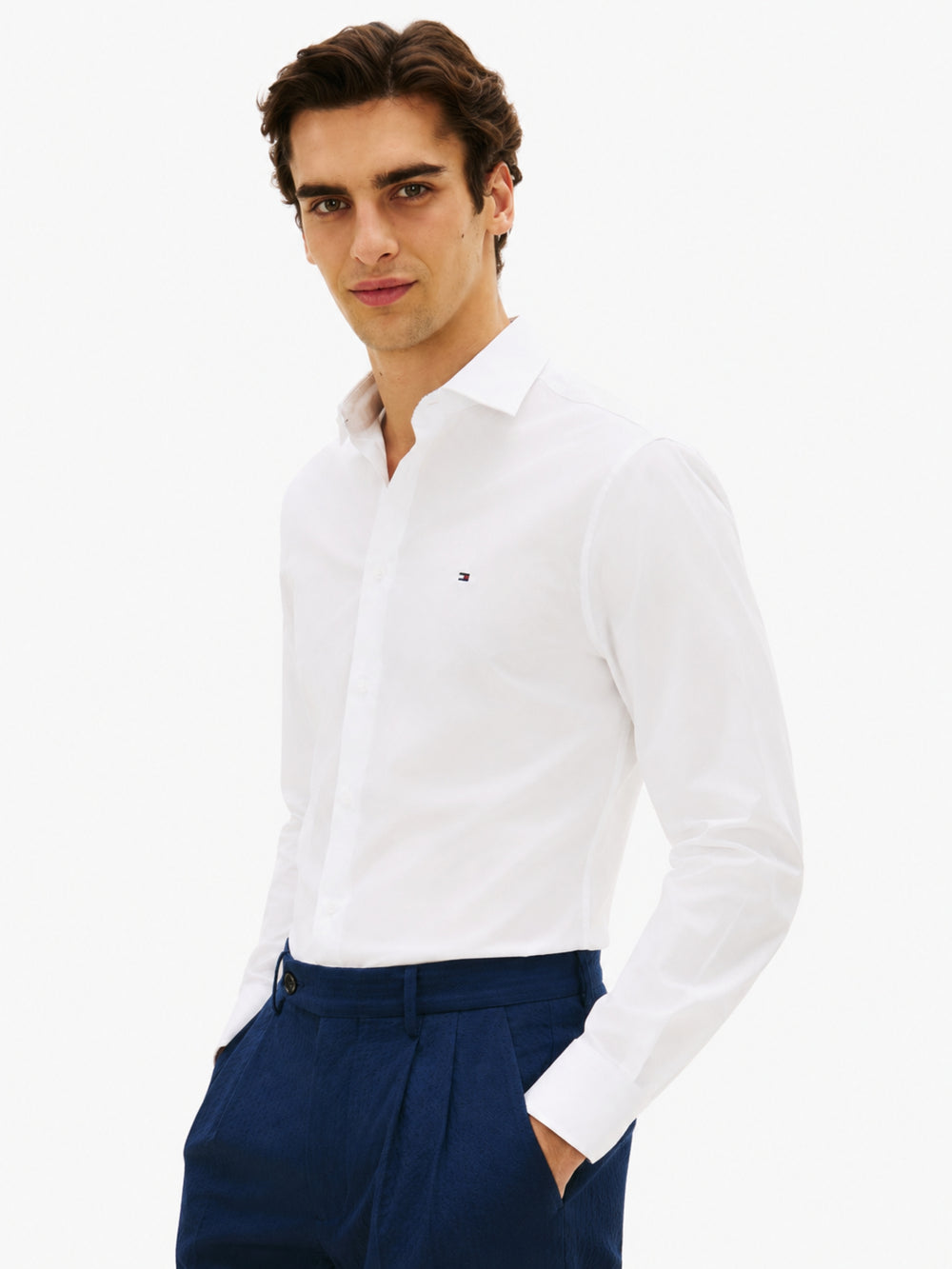 Slim Fit Solid Update Poplin Shirt